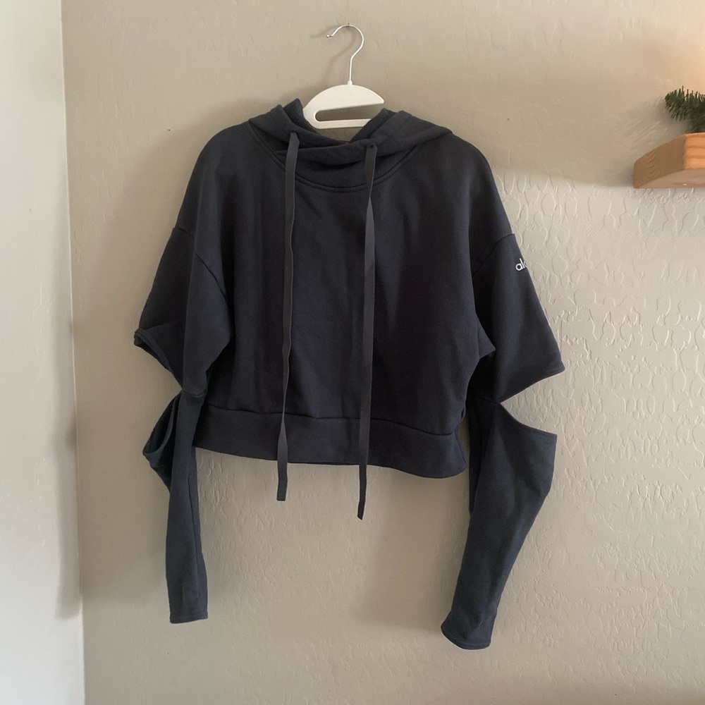 ALO hooded grey sweatshirt | M